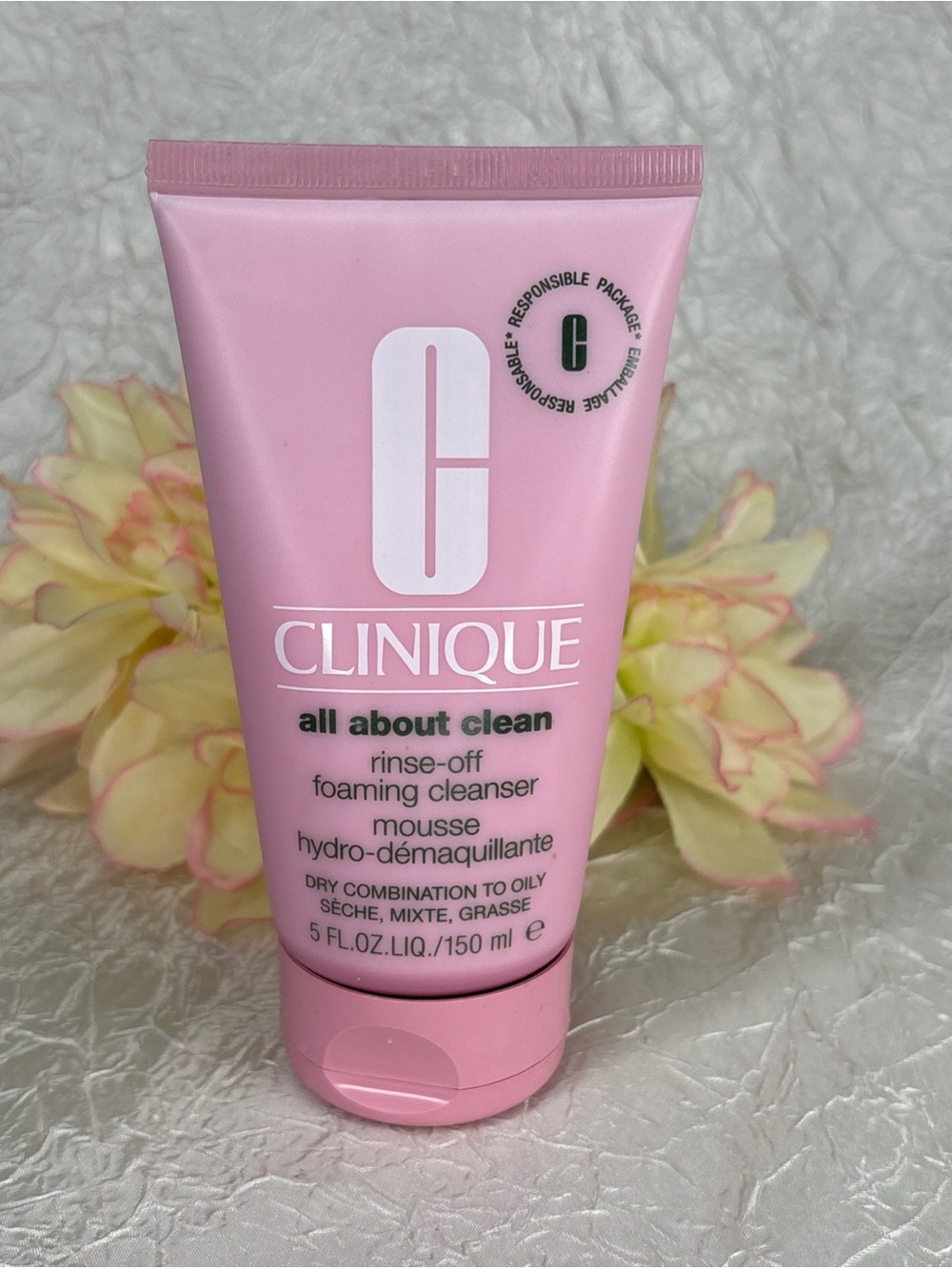 Clinique All About Clean Rinse-Off Foaming Cleanser 5oz/150ml Full Size